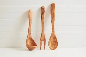 Italian Olivewood Serving Utensils
