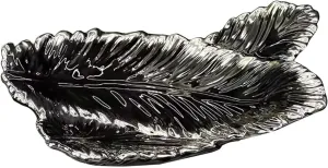 Jewelry Perfume Tray for Entryway Table, Decorative Trays Key Jewelry Dish Tray, Feather Sculpture Statue Ceramic Decor Home Decoration Key Phone Coin Watch Tray