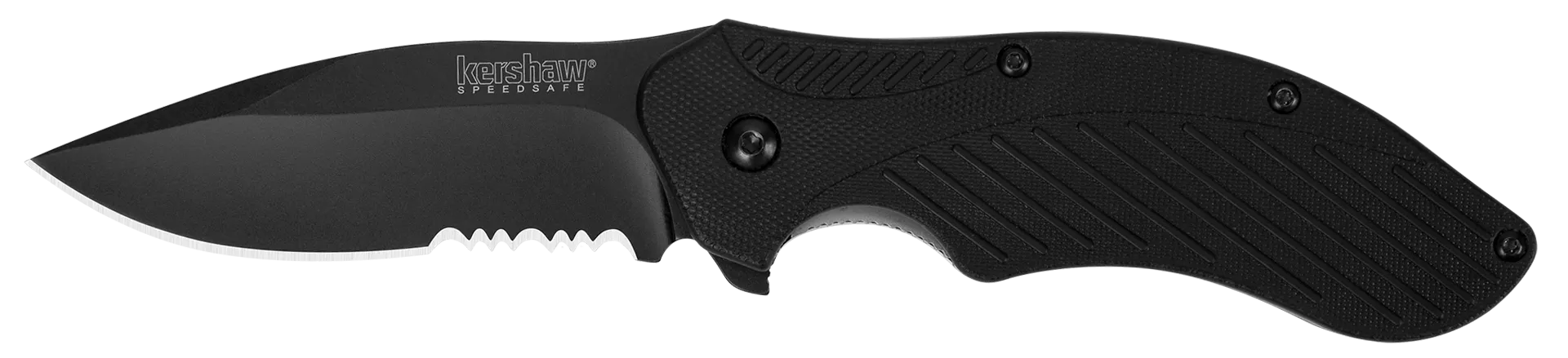 Kershaw Clash - Black, Serrated - 1605CKTST