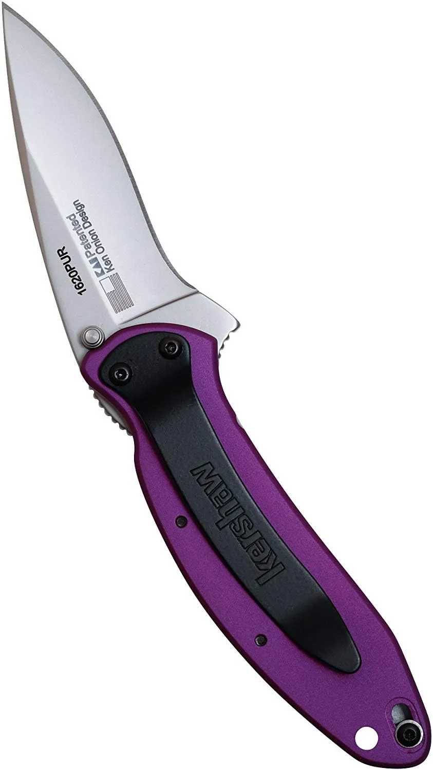 Kershaw Scallion Pocket Knife, 2.4 inch Folding Blade, SpeedSafe Assisted Opening, Perfect EDC, Made in the USA, Multiple Styles