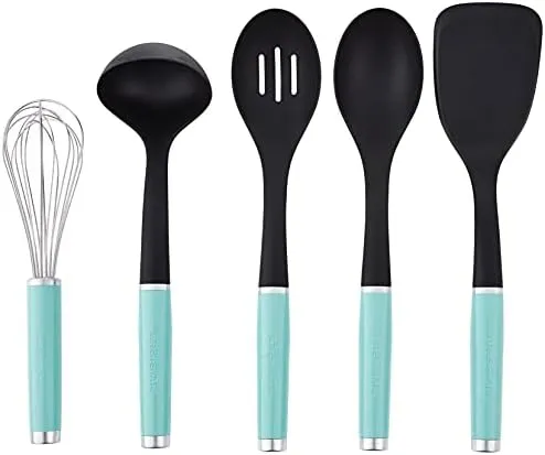 KitchenAid Tool and Gadget Set with Crock, 6-Piece, Aqua