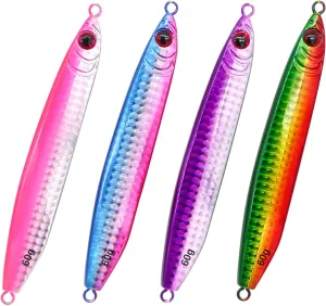 koity Saltwater Fishing Lures Slow Pitch Jigging Vertical Jig Artificial Bait Metal Jig Fishing Inshore Offshore for Tuna Bluefin Salmon Trout Striped Bass Grouper Snapper Kingfish