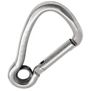 Kong Load Rated Stainless Steel Carabiner Asymmetric Hook with Eye 200mm
