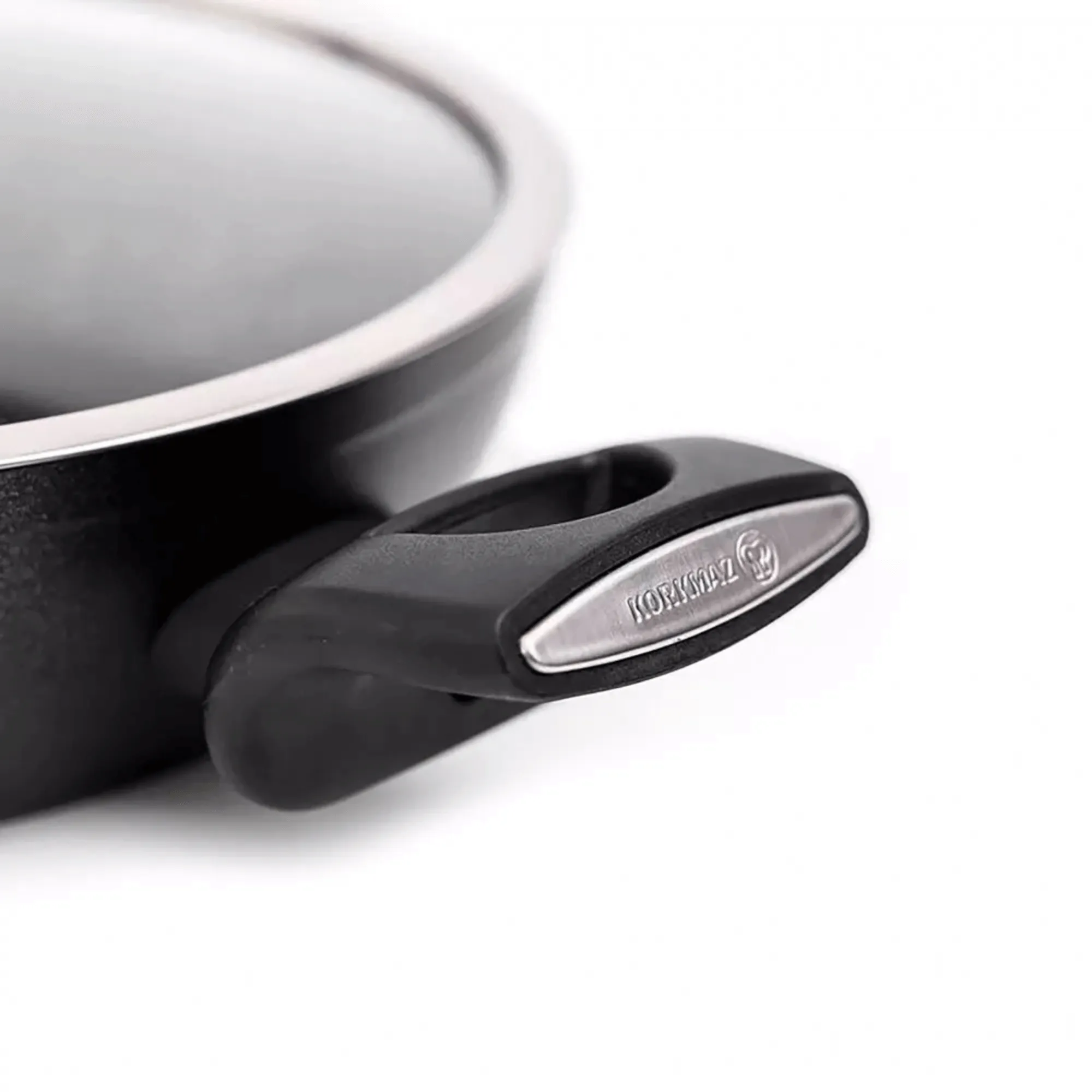 Korkmaz Nora Granita 3.6L Aluminum Non Stick Low Casserole Dish with Lid