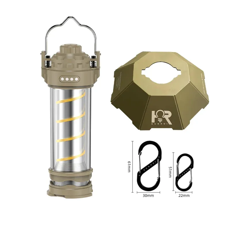 KRC CAMP Outdoor LED Camping Light – Portable Lantern with Tripod & USB Charging