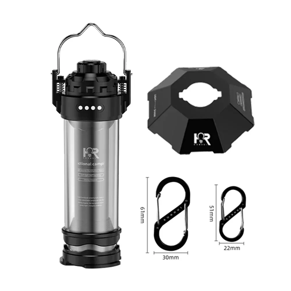 KRC CAMP Outdoor LED Camping Light – Portable Lantern with Tripod & USB Charging