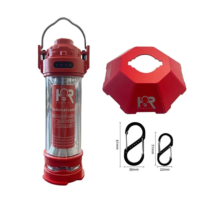KRC CAMP Outdoor LED Camping Light – Portable Lantern with Tripod & USB Charging
