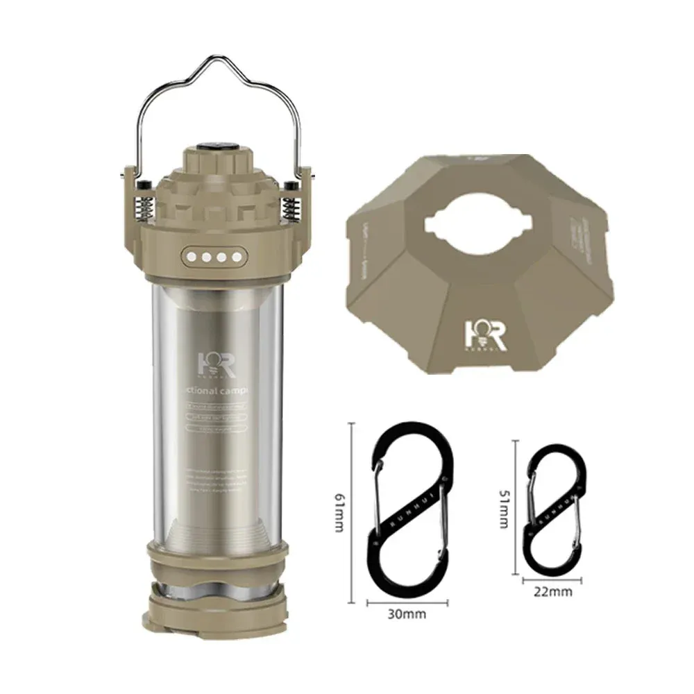 KRC CAMP Outdoor LED Camping Light – Portable Lantern with Tripod & USB Charging