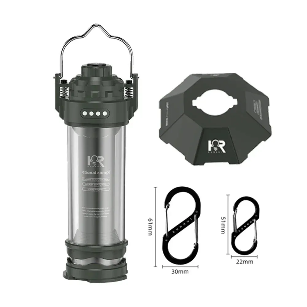 KRC CAMP Outdoor LED Camping Light – Portable Lantern with Tripod & USB Charging