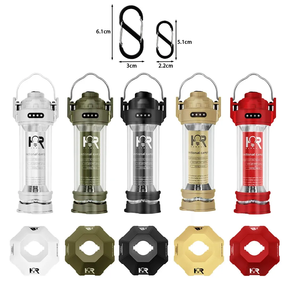 KRC CAMP Outdoor LED Camping Light – Portable Lantern with Tripod & USB Charging