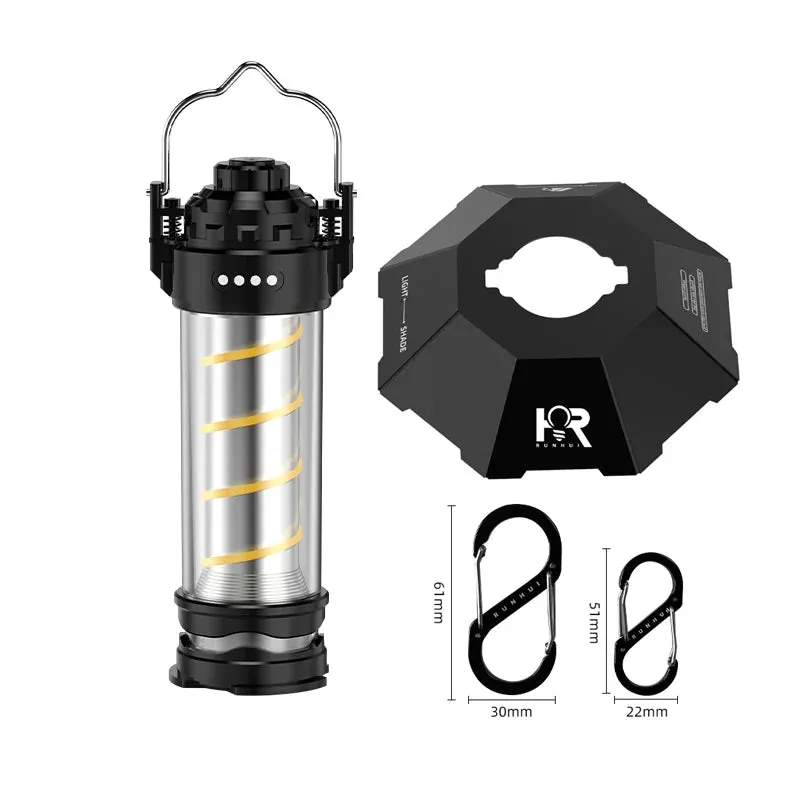 KRC CAMP Outdoor LED Camping Light – Portable Lantern with Tripod & USB Charging