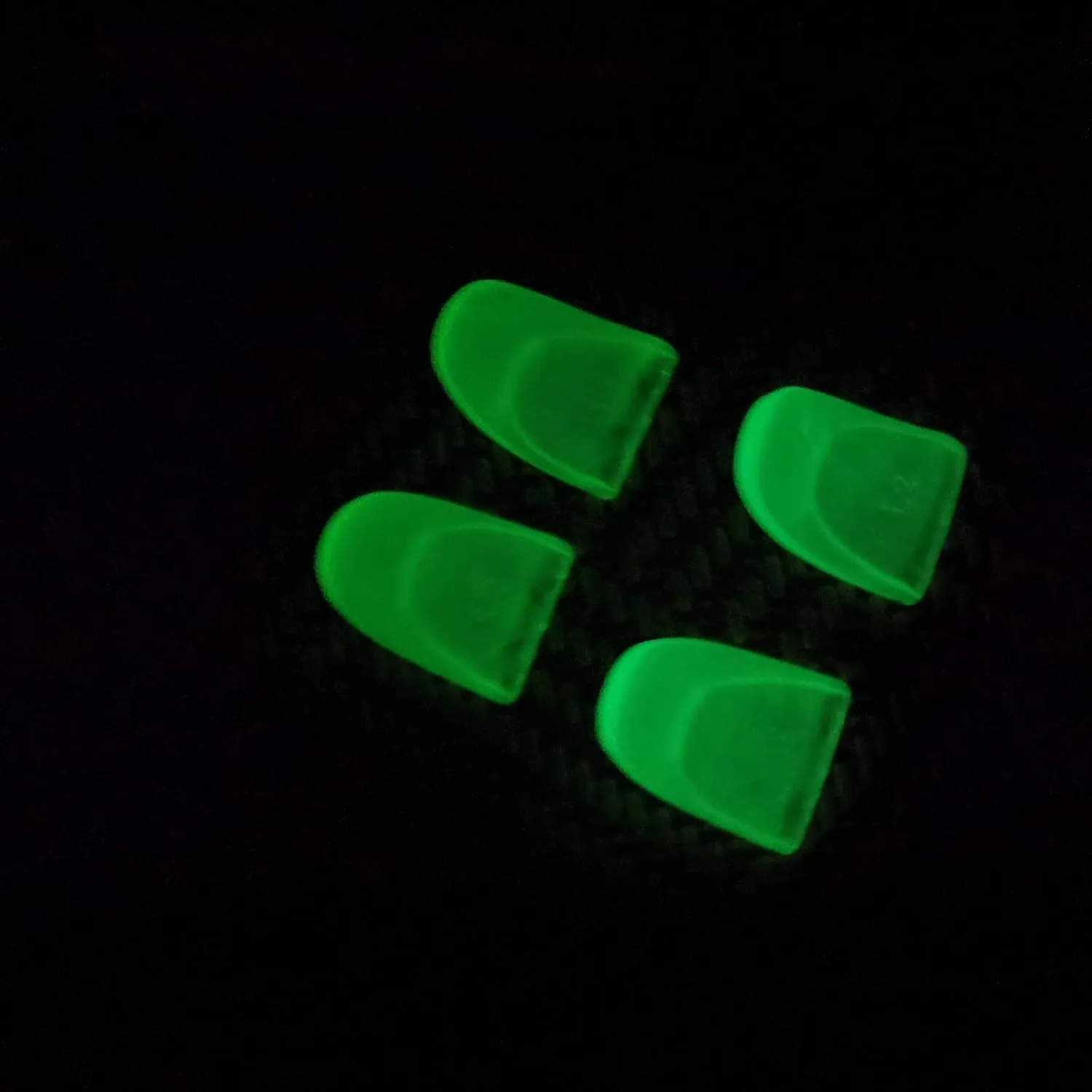 L2 R2 Triggers Ps4 Glowing Triggers Replacement (2 Pairs Fluorescence Trigger Extender, 6Pcs Thumbstick Grips, 2 Pairs LED Decal) for Ps4 Dualshock Controller(Glow Light Green&Glow Green)