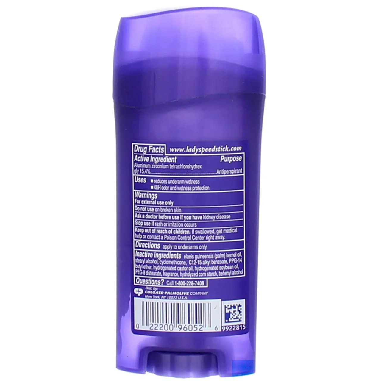 Lady Speed Stick Antiperspirant Deodorant, Invisible Dry, Wild Freesia 2.30 oz (Pack of 5)
