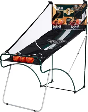 Lancaster Sports EZ Fold Basketball Arcade Game, Indoor 2 Player Dual Hoop Shot Challenge