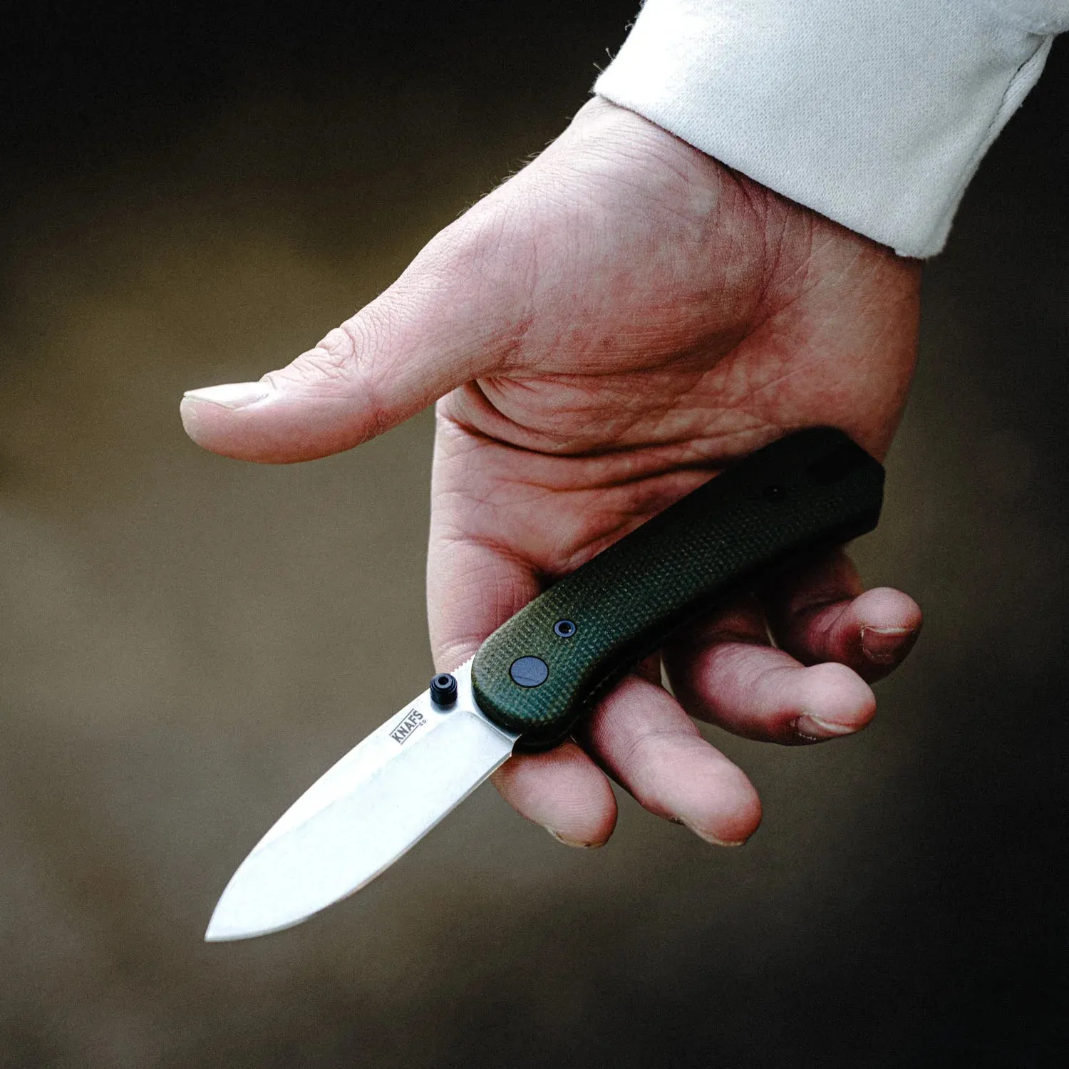 Lander 1 | Contoured Green Micarta   14c28n