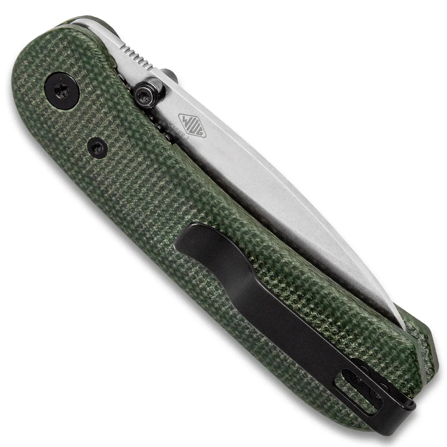Lander 1 | Contoured Green Micarta   14c28n