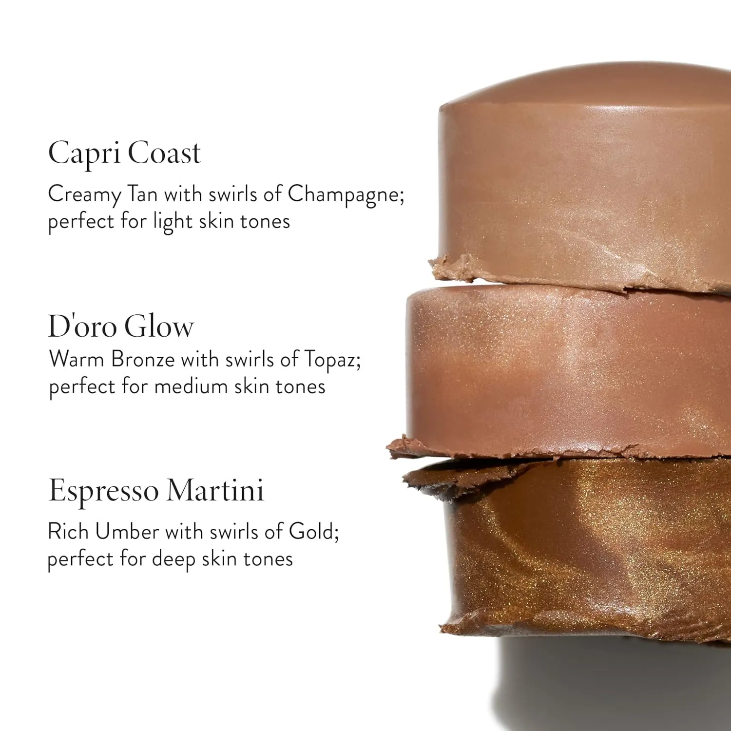 LAURA GELLER Italian Marble Bronzer Makeup Stick | Cream Finish Marbleized Contour for Natural Glow D'oro Glow