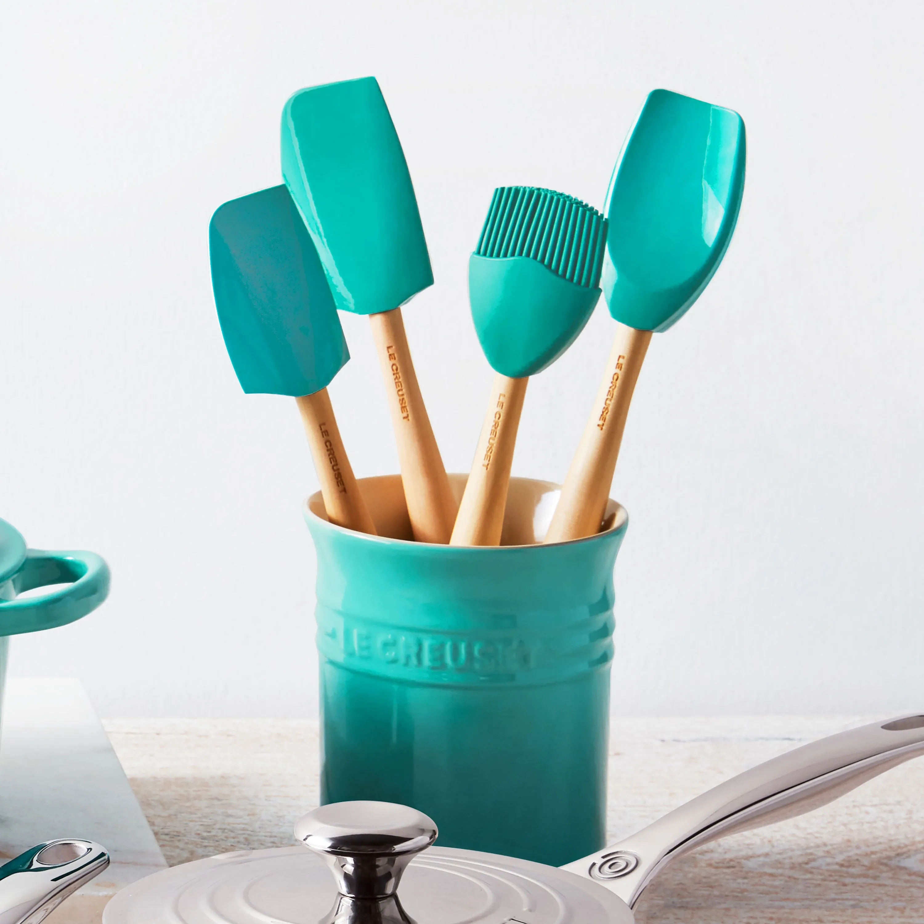 Le Creuset 5 Piece Caribbean Silicone Utensil Set