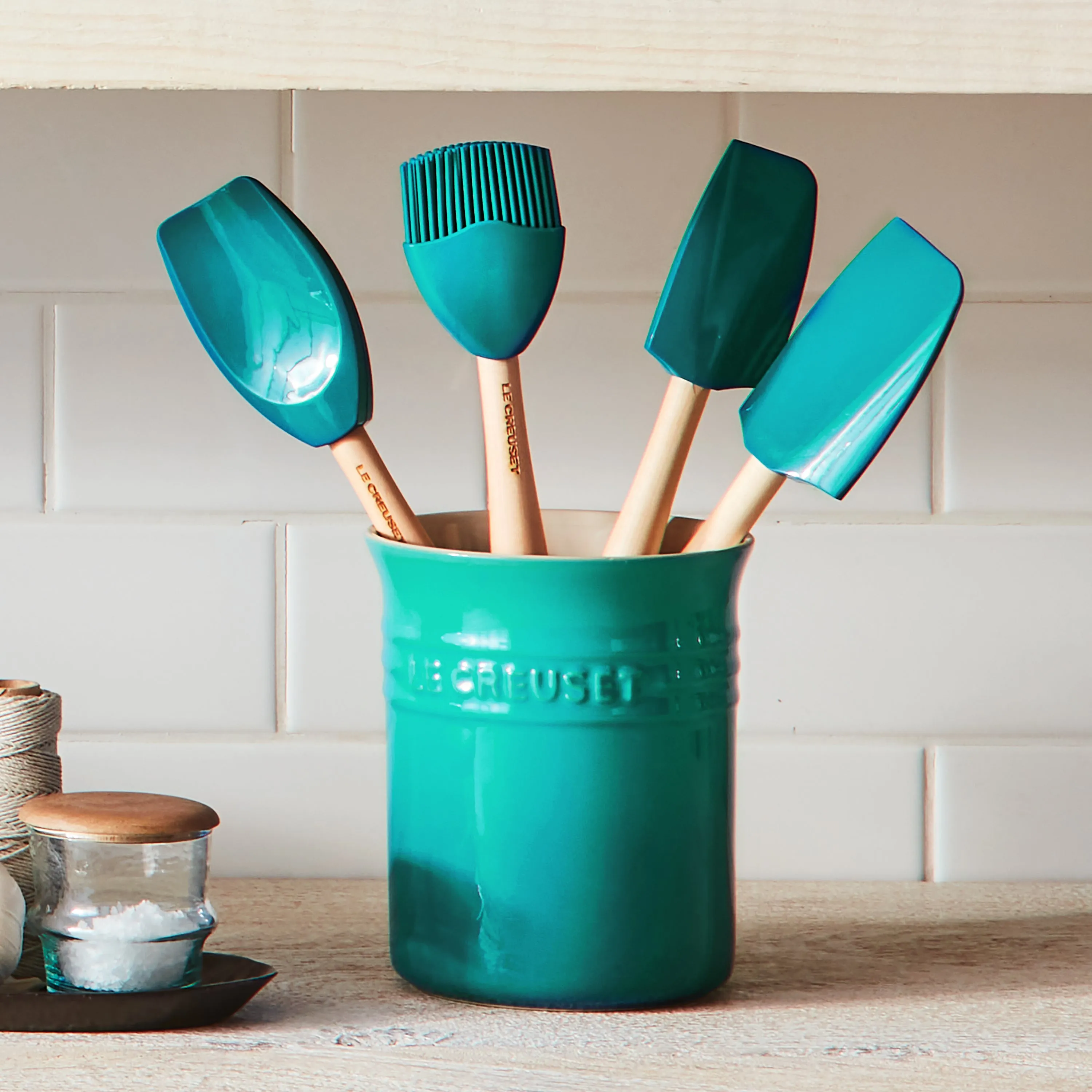 Le Creuset 5 Piece Caribbean Silicone Utensil Set
