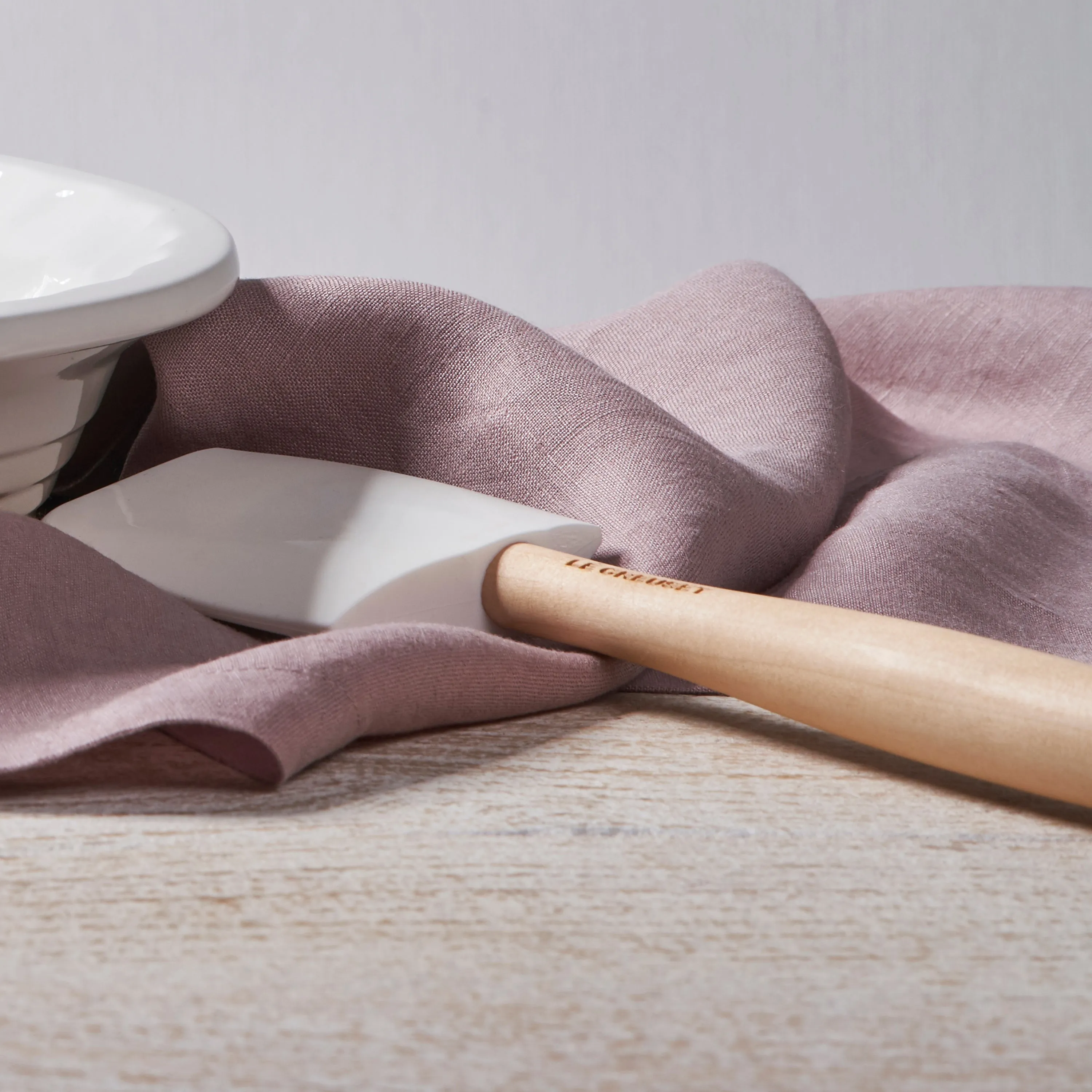 Le Creuset 5 Piece White Silicone Utensil Set