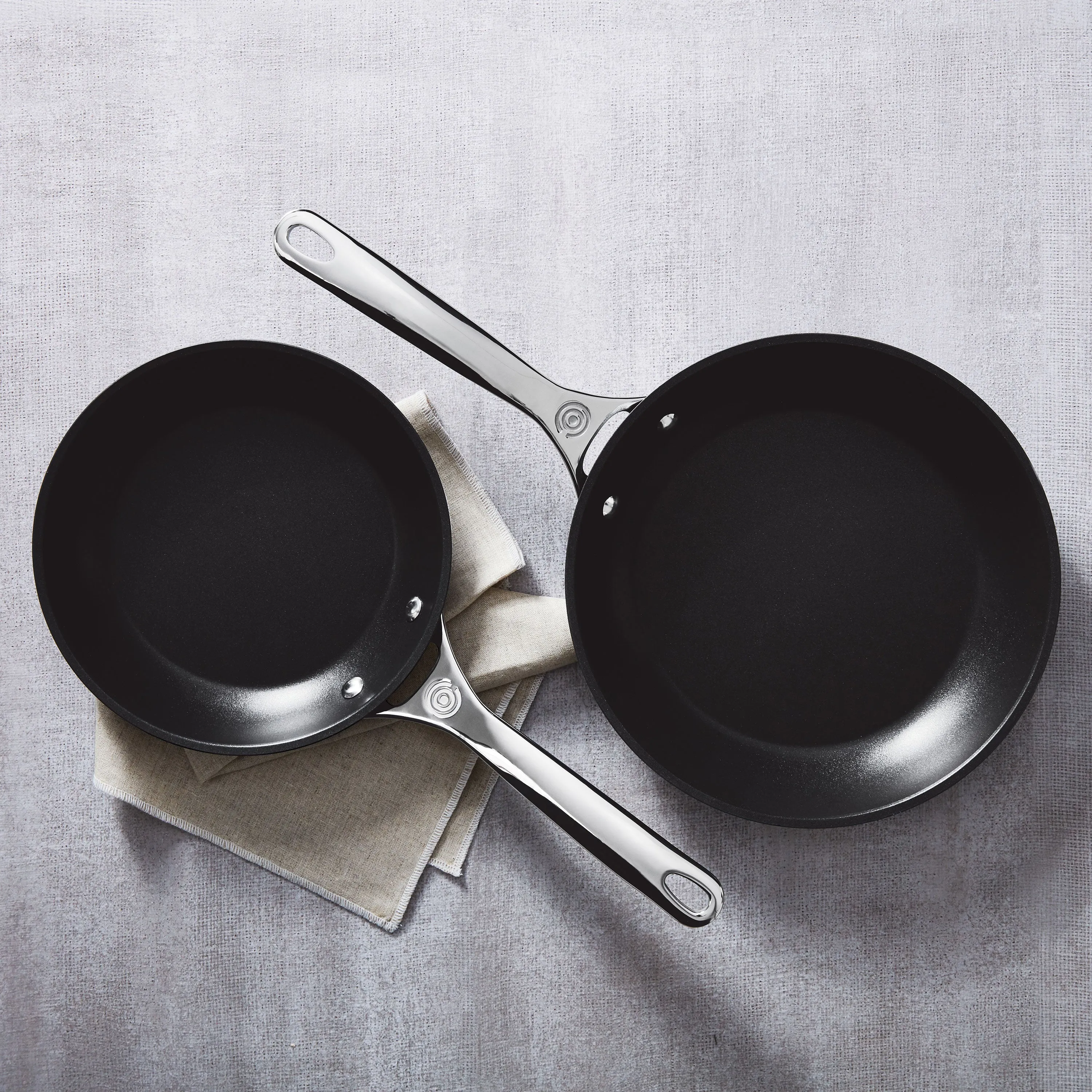 Le Creuset Toughened Nonstick Pro 8 & 10" Skillet Set with Lids