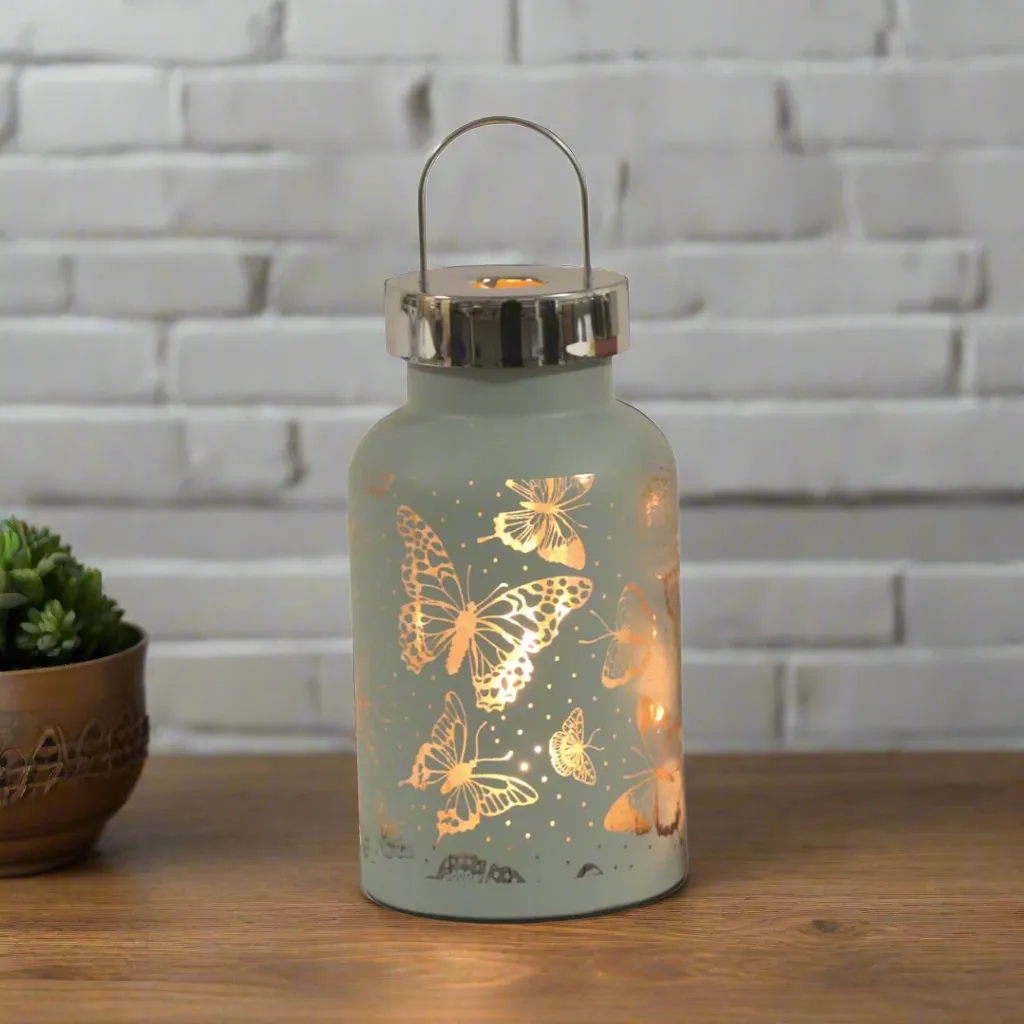LED Butterfly Lantern 24cm 3 Assorted