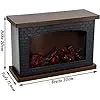 LED Table Fireplace  Glass Panel