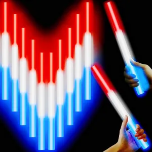 Lewtemi 10 Pcs 14 Inch Large Glow Sticks Christmas Jumbo Sticks Big Glow Stick Giant Light Stick Emergency Light Stick for Camping Accessories, Survival Kit