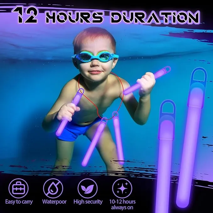 Lewtemi 100 Pack 4'' Halloween Glow Sticks Bulk Light Sticks with Lanyard Individually Wrapped Tactical Military Emergency Glow Stick Party Favors for Halloween, Camping, Hiking, Party