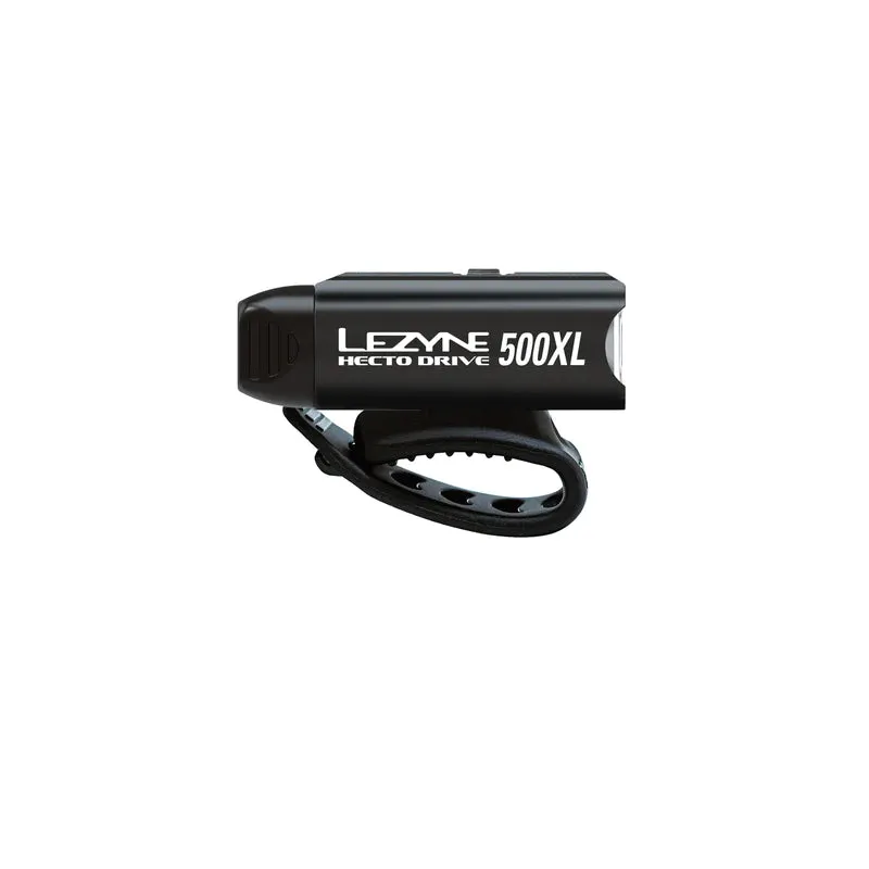 Lezyne Hecto Drive 500XL and KTV Drive  Bicycle Light Set, Front and Rear Pair, 500/40 Lumen, USB/USB-C Rechargeable (1-LED-9P-V1604)