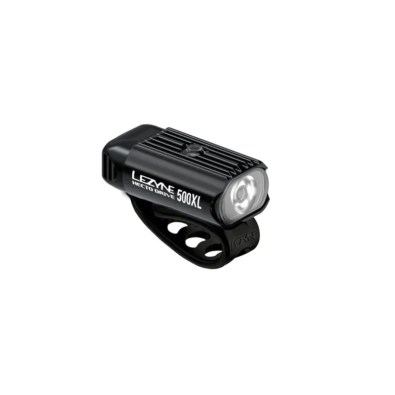 Lezyne Hecto Drive 500XL and KTV Drive  Bicycle Light Set, Front and Rear Pair, 500/40 Lumen, USB/USB-C Rechargeable (1-LED-9P-V1604)