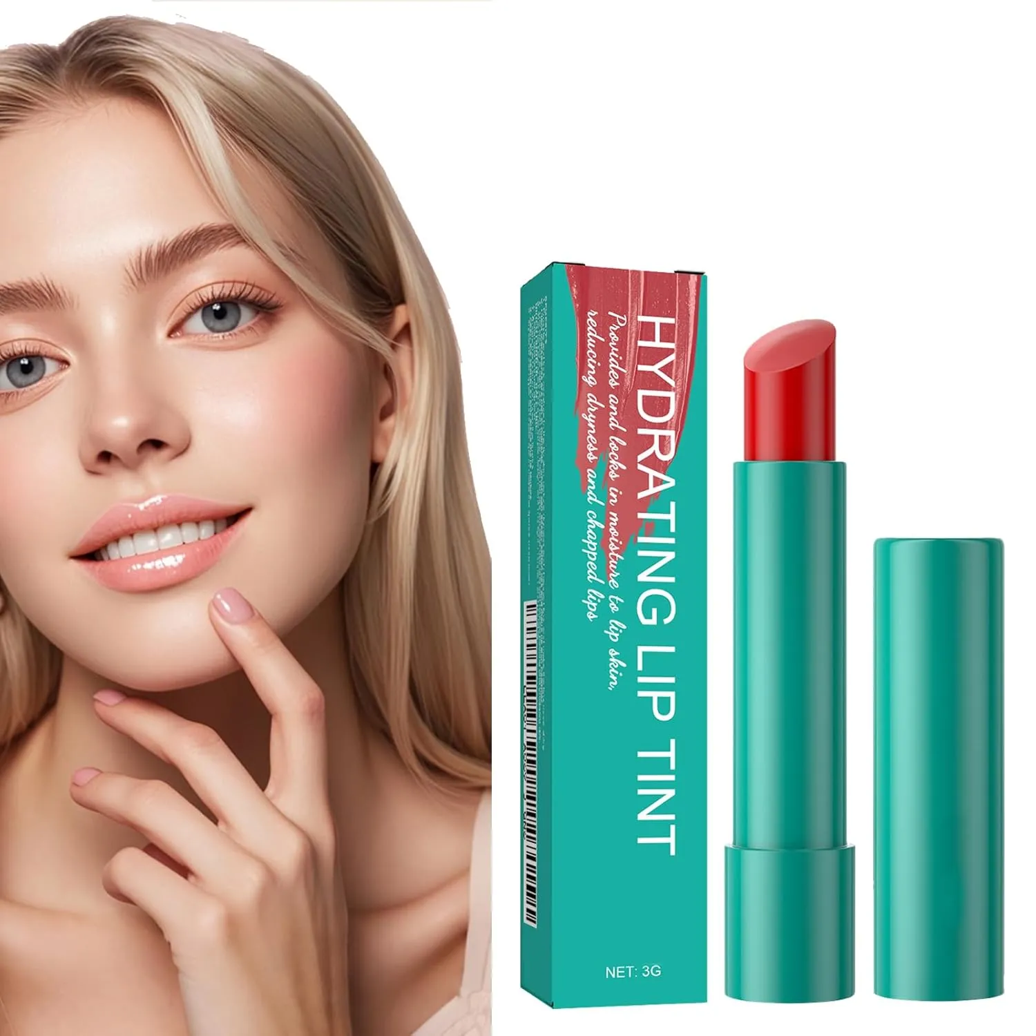 Lip Tint Hydrating, Thrives Sheer Strength Hydrating Lipstick, Natural Ingredients Powerful Moisturizing Lipstick, Strong Watery Tinted Lip Balm, Non-Sticky Cup Long-Lasting Lipgloss (D)