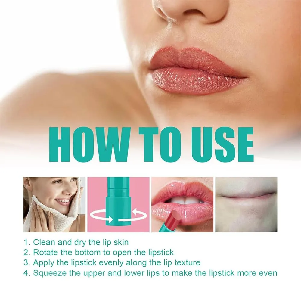 Lip Tint Hydrating, Thrives Sheer Strength Hydrating Lipstick, Natural Ingredients Powerful Moisturizing Lipstick, Strong Watery Tinted Lip Balm, Non-Sticky Cup Long-Lasting Lipgloss (D)