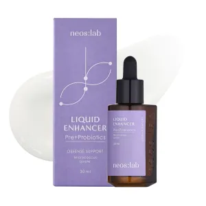 Liquid Enhancer Pre Probiotics 1.01 fl.oz. (30ml) - Prebiotics, Probiotics, Ceramide, Facial Serum for Dewy, Moisturizing Skin, Skin Balancing, Skin Defense Support for Sensitive Skin