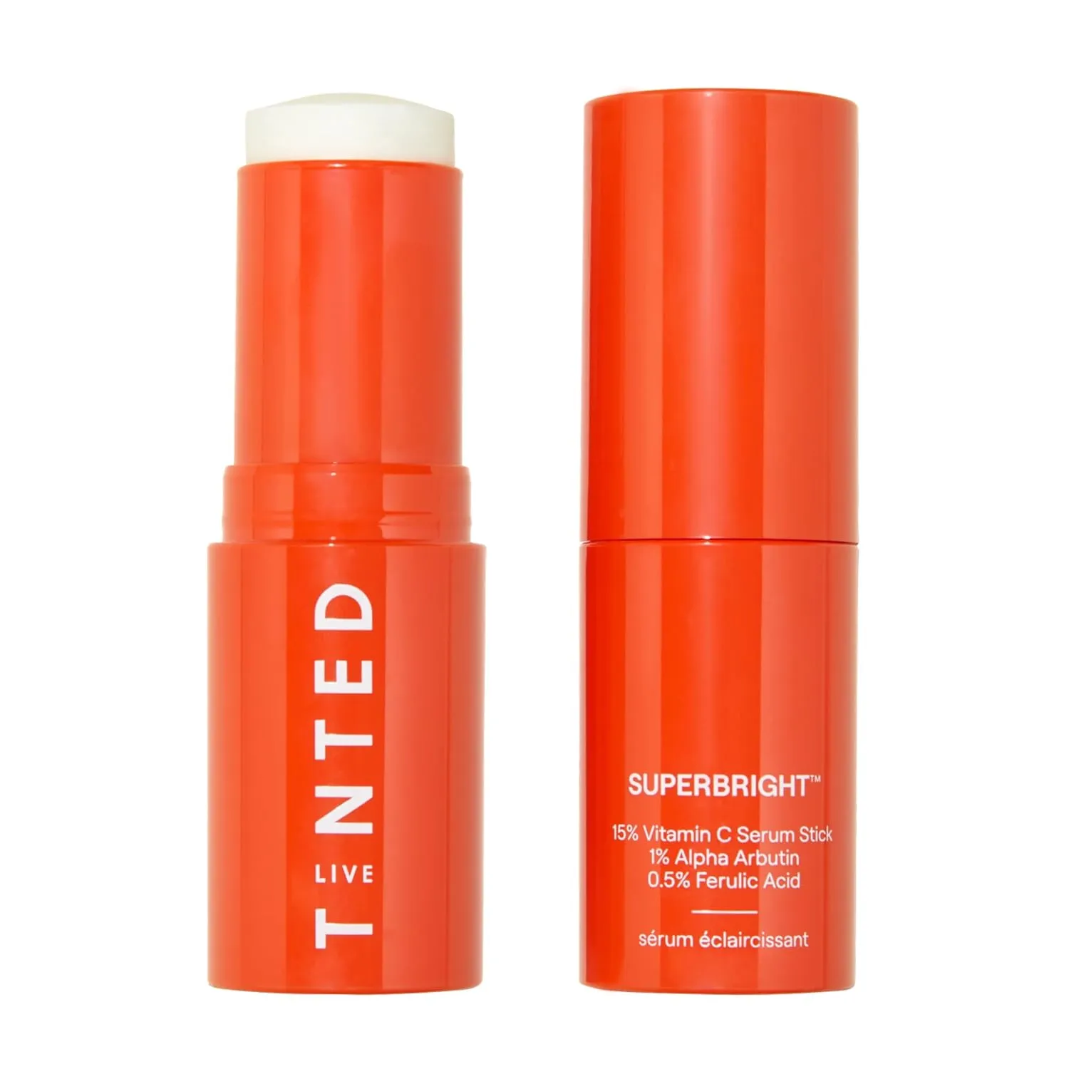 Live Tinted Superbright 15% Vitamin C Face Serum Stick - Balm to Serum Stick - Brightens Uneven Skin Tone & Texture, Targets Fine Lines & Wrinkles, 0.5 oz / 15g