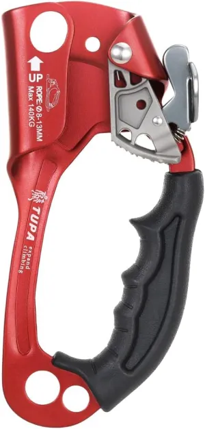 Lixada Climbing Hand Ascender 8-13mm Vertical Rope Access with Ergonomic Rubber Handle CE Certified Strong Rappelling Gear Equipment for Rock Climbing Tree Arborist, Rescue Caving