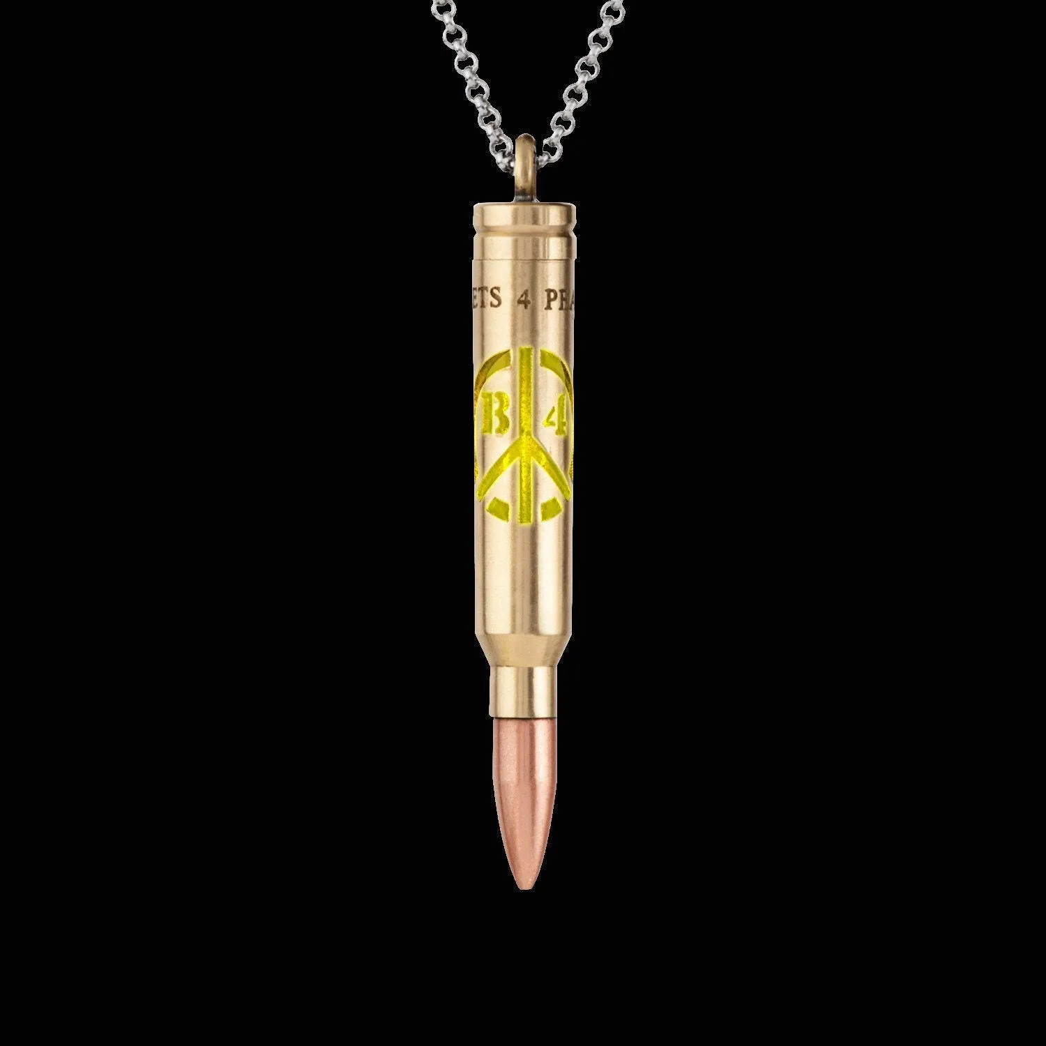 Logo Dye-Cut Glow Stick Bullet - Brass