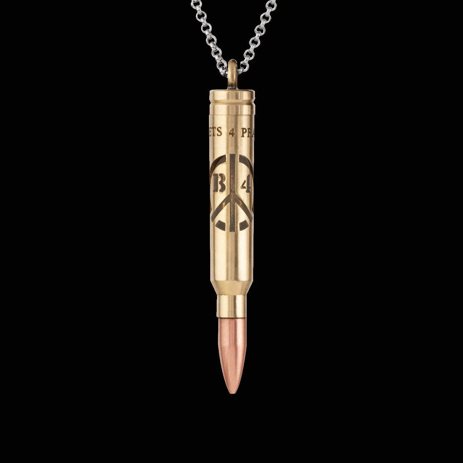Logo Dye-Cut Glow Stick Bullet - Brass