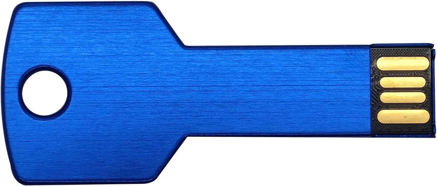 Lot 10 8GB Key Shape USB Flash Drive 8G USB 2.0 Memory Pen Stick Wholesale Bulk Pack (8GB, 5 Colors Mixed)
