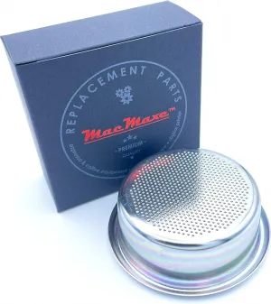 MacMaxe 58mm Precision Ridgeless - Double Shot - Portafilter Basket - Single Wall - Nanotech -18 gram - Replacement For Breville 900 Series Model 900, 920, 980, 990