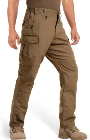 MAGCOMSEN Men's Tactical Pants 9 Pockets Ripstop, Water Repellent, Cargo Pants for Work, Hiking, Hunting(No Belt)