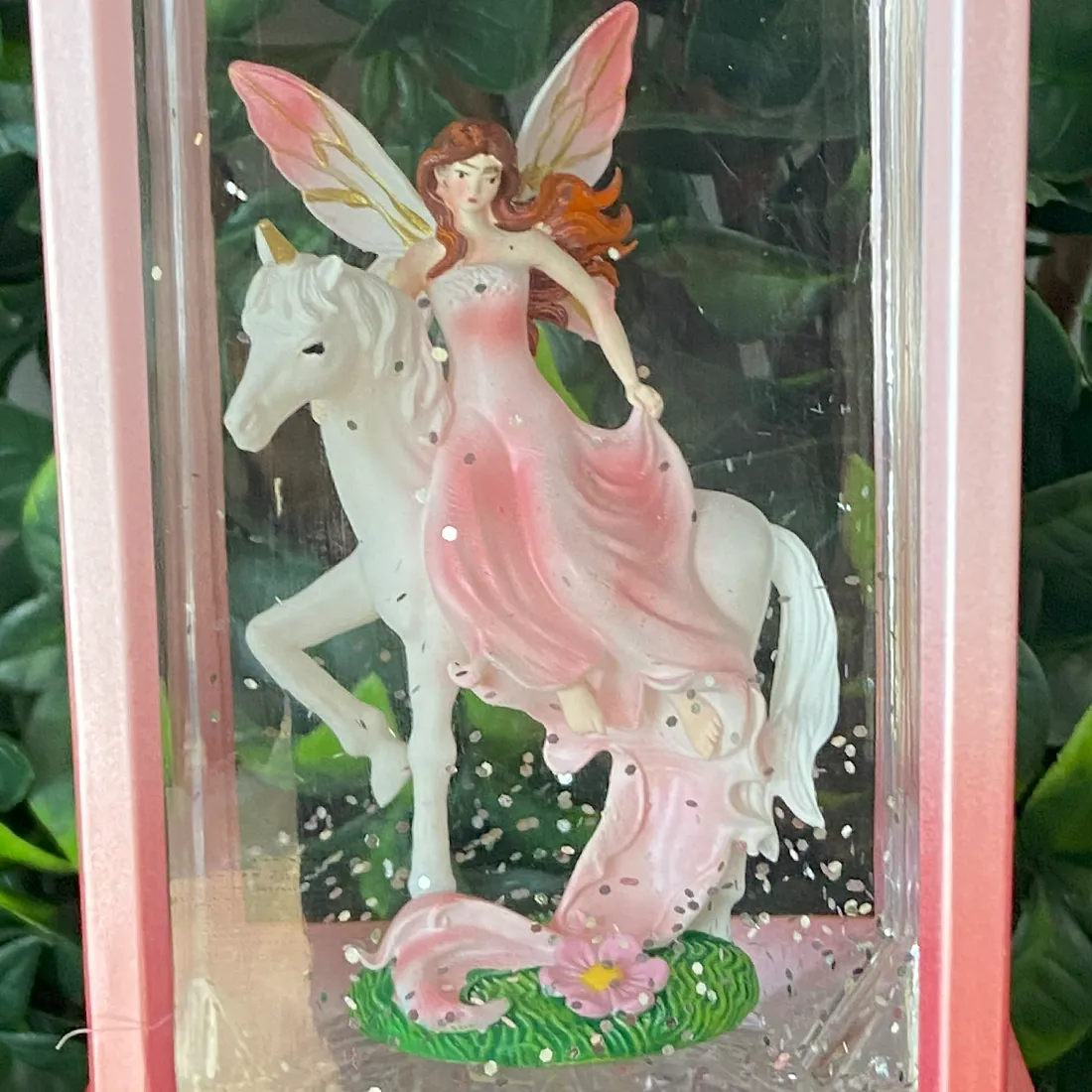 Magical Pink Fairy Riding Her Unicorn Lantern