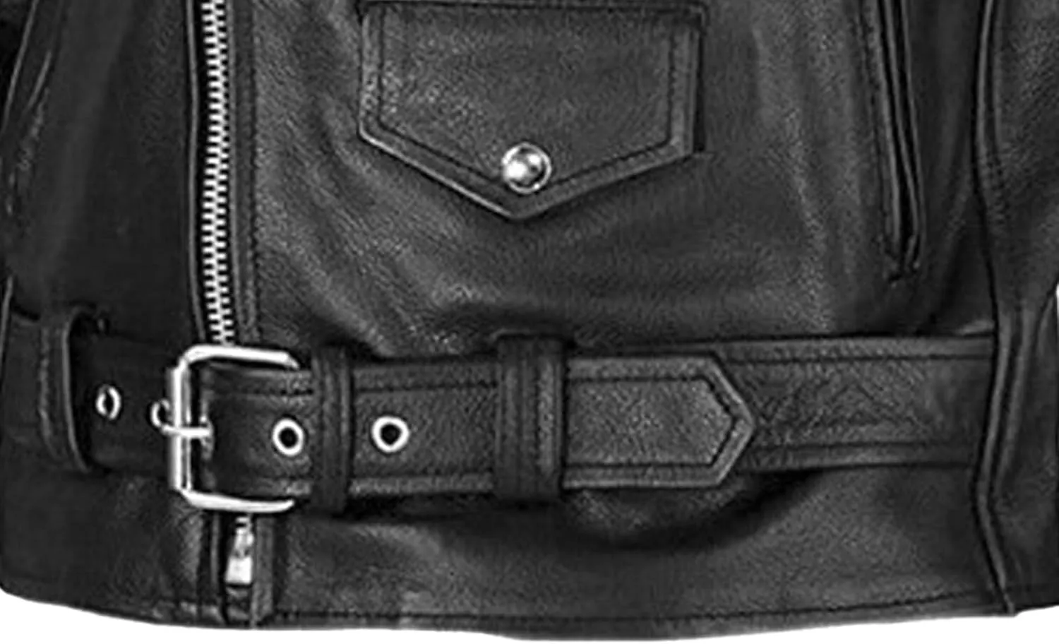 Male Motorcycle Racer Jackets Lapel Asymmetric Zip-Up Coats Casual Belted Motor Jacket All-Weather Riding