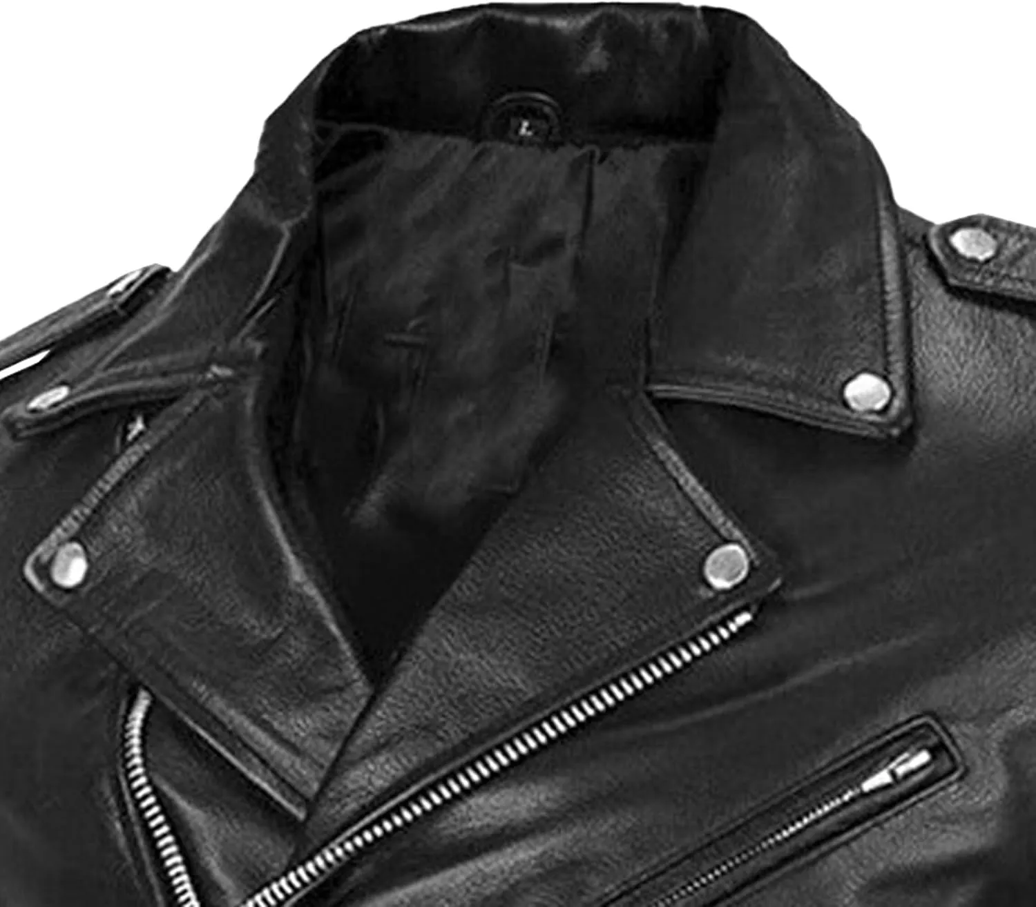 Male Motorcycle Racer Jackets Lapel Asymmetric Zip-Up Coats Casual Belted Motor Jacket All-Weather Riding