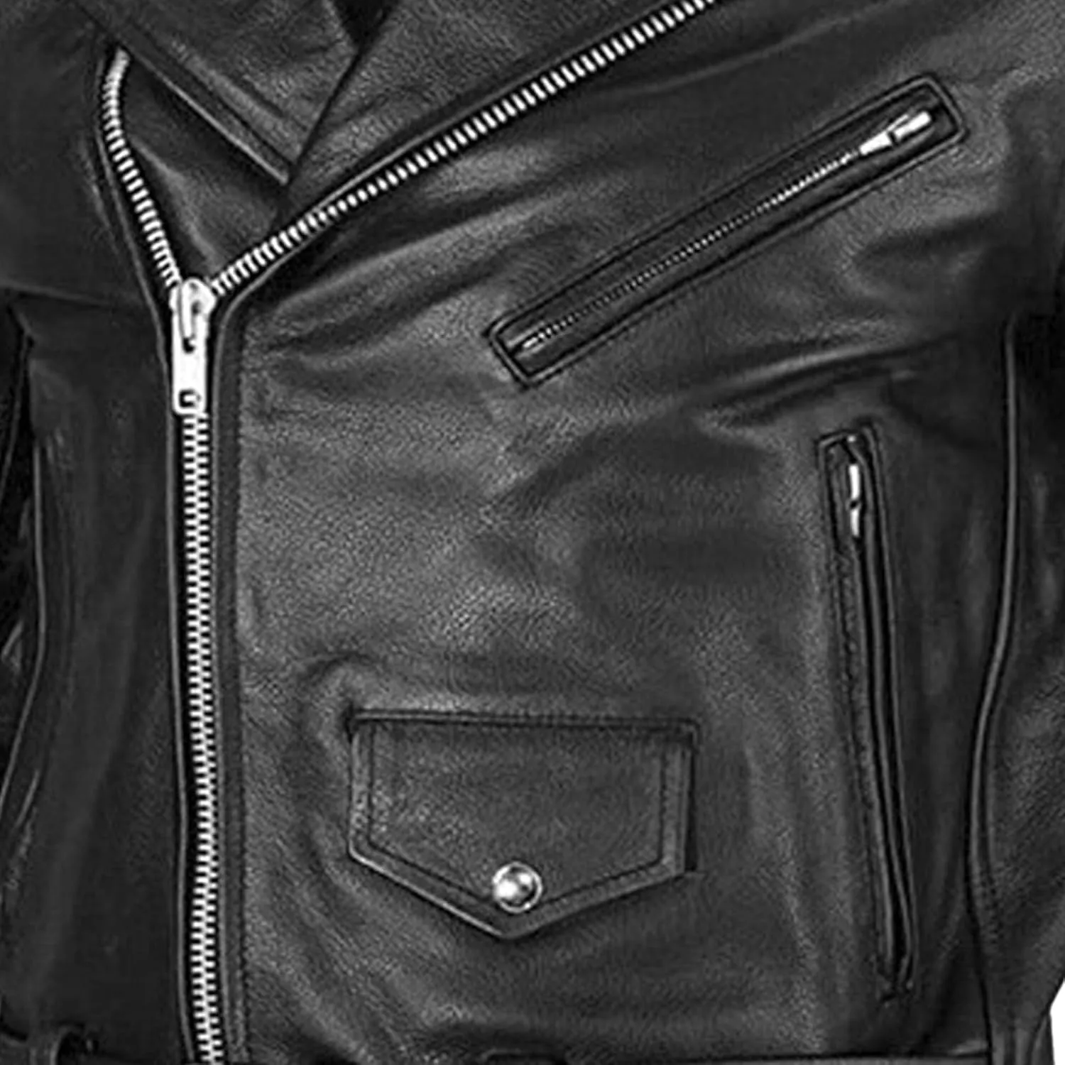 Male Motorcycle Racer Jackets Lapel Asymmetric Zip-Up Coats Casual Belted Motor Jacket All-Weather Riding