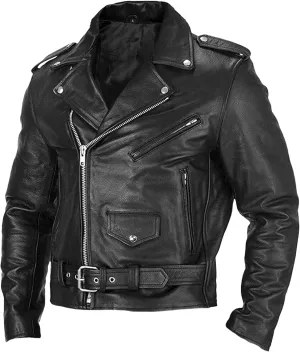 Male Motorcycle Racer Jackets Lapel Asymmetric Zip-Up Coats Casual Belted Motor Jacket All-Weather Riding