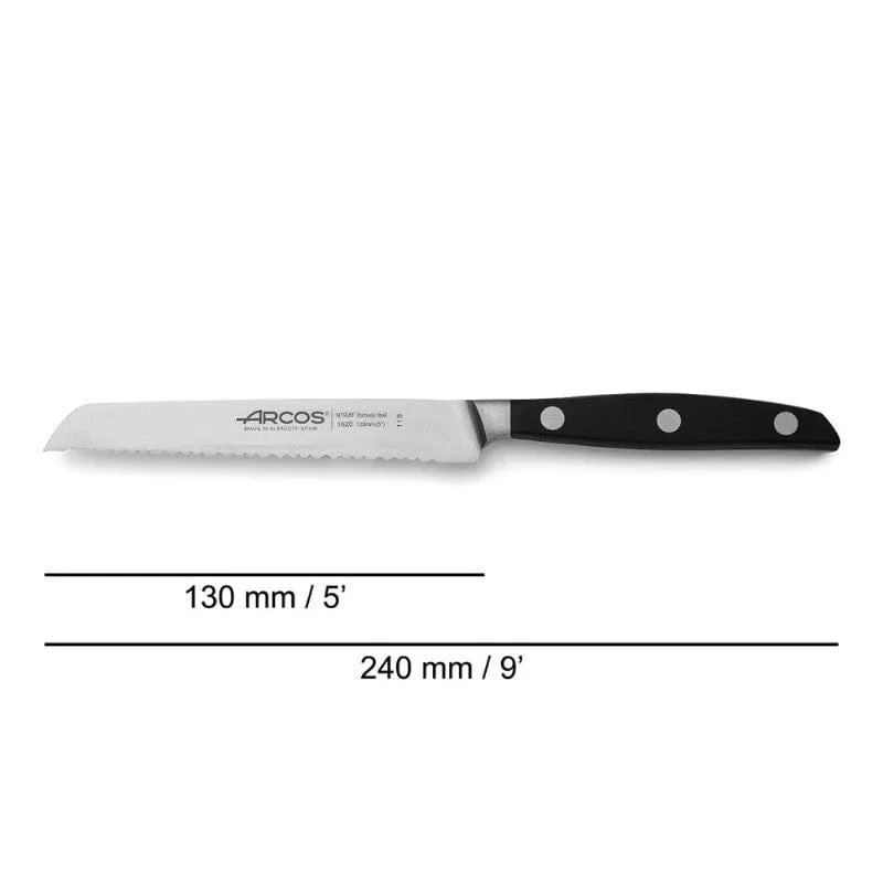 Manhattan Serrated Knife for Tomatoes Vegetables Lemon 5.12 inch - ARCOS