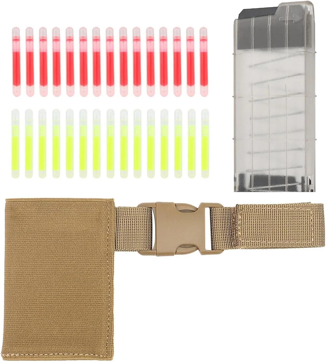 Marking Light,Glow Sticks,Pouch Hanger Emergency,Portable Label,Easy to Use Marker,with Fixed Sleeve,Dispenser