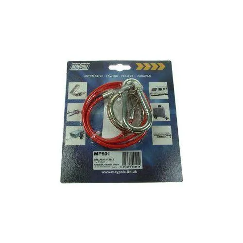 Maypole 1m X 3mm Red PVC Breakaway Cable