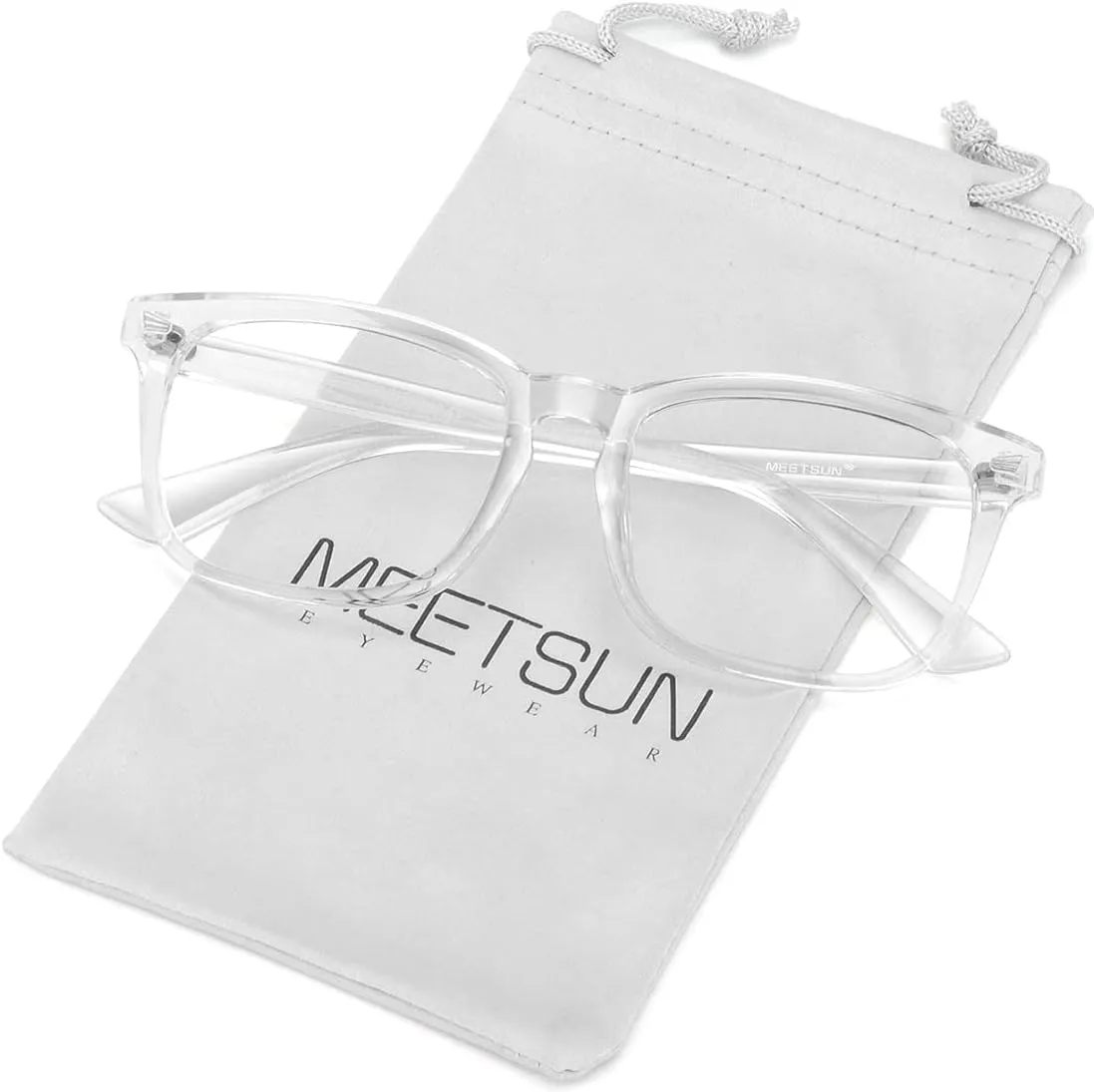 MEETSUN 3-Pack Blue Light Blocking Glasses, Anti Eye Strain Headache (Sleep Better), Computer Glasses UV400 Lens (Black   Clear   Matte Black Frame/Grey Lens)